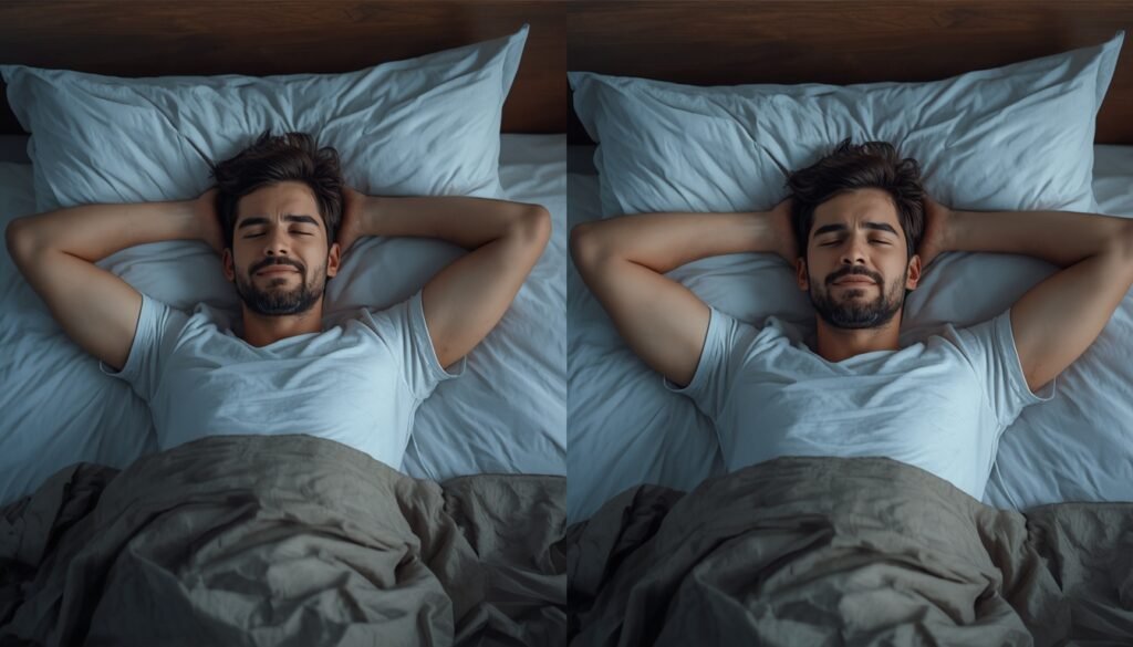 comparison of waking up refreshed versus waking up tired after sleep