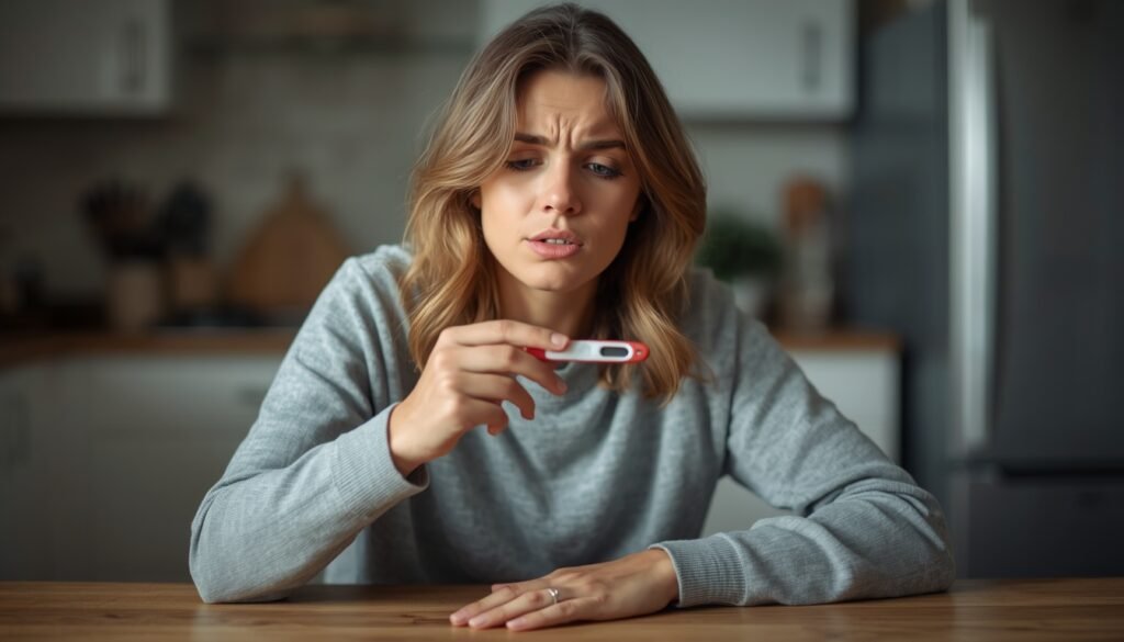 person checking blood sugar levels at home for energy management