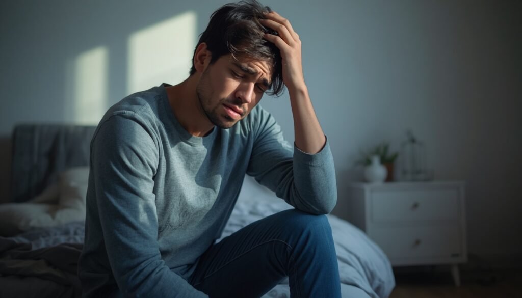 person waking with headache and dry mouth is a possible sleep apnea signwhy feel tired after sleeping 8 Hours?