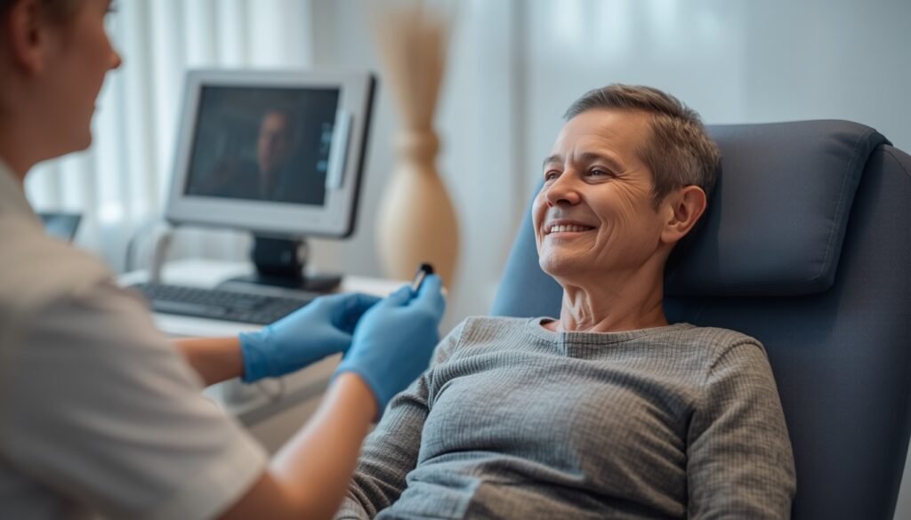 patient receiving TMS therapy in modern clinic representing brain stimulation treatment for mental health brain stimulation devices depression 2026