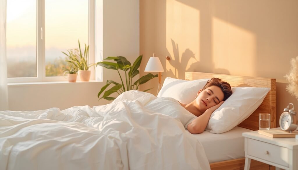 Simple illustration showing a consistent sleep and wake routine with a moon and sunrise. circadian clock health 2026