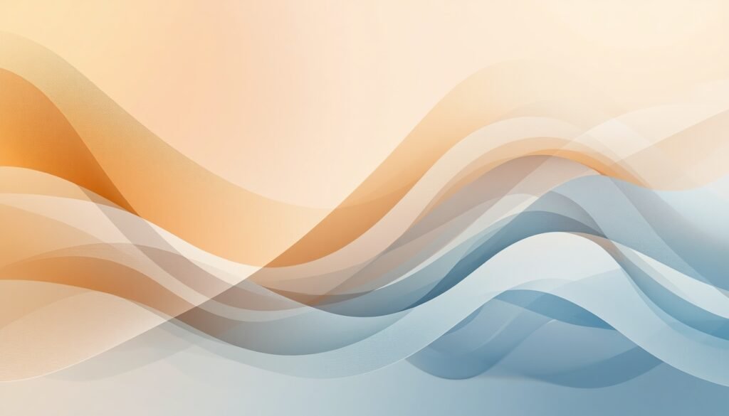 abstract flowing circular shapes in warm gold and blue representing emotional fitness cycle and emotional processing. Emotional fitness 2026