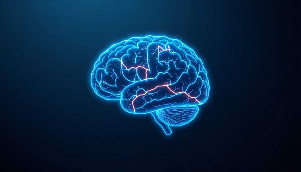 brain illustration showing neural pathways forming through morning habitrewiring. Rewiring morningg habits to rewire your brain