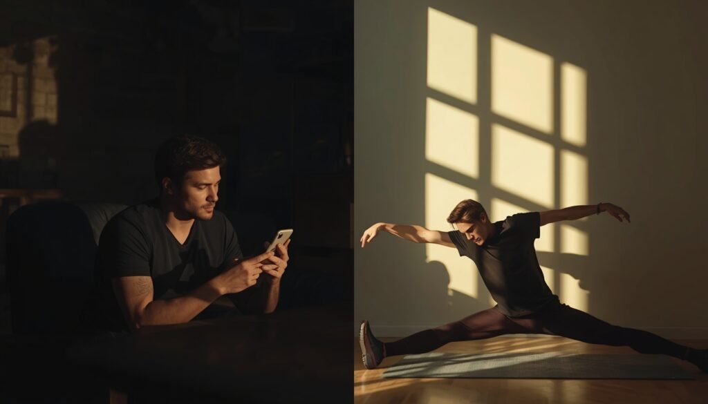 comparison of reactive phone-first morning versus calm light and movement morning for brain health
morning habits to rewire your brain