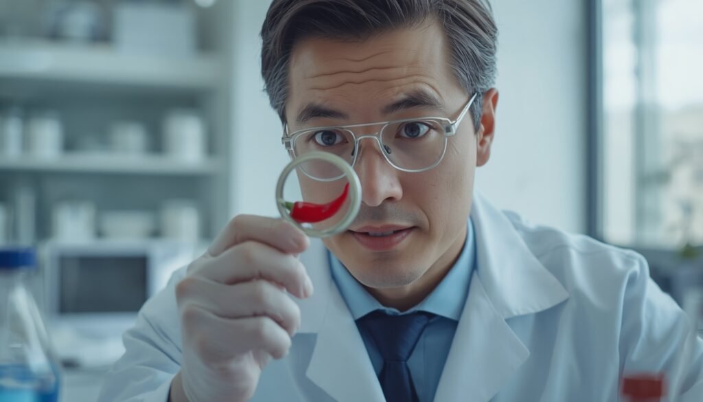 "scientific research findings about spicy food craving, capsaicin, TRPV1, and dopamine from peer-reviewed studies" – why you crave spicy food