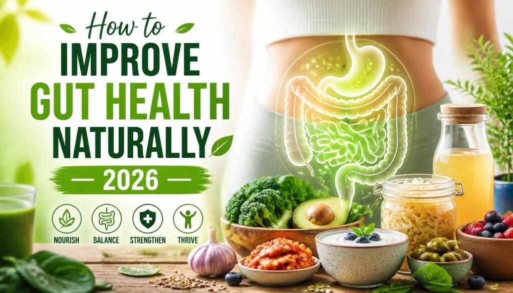 How to Improve Gut Health Naturally — 7 Science-Backed Strategies That Work (2026)