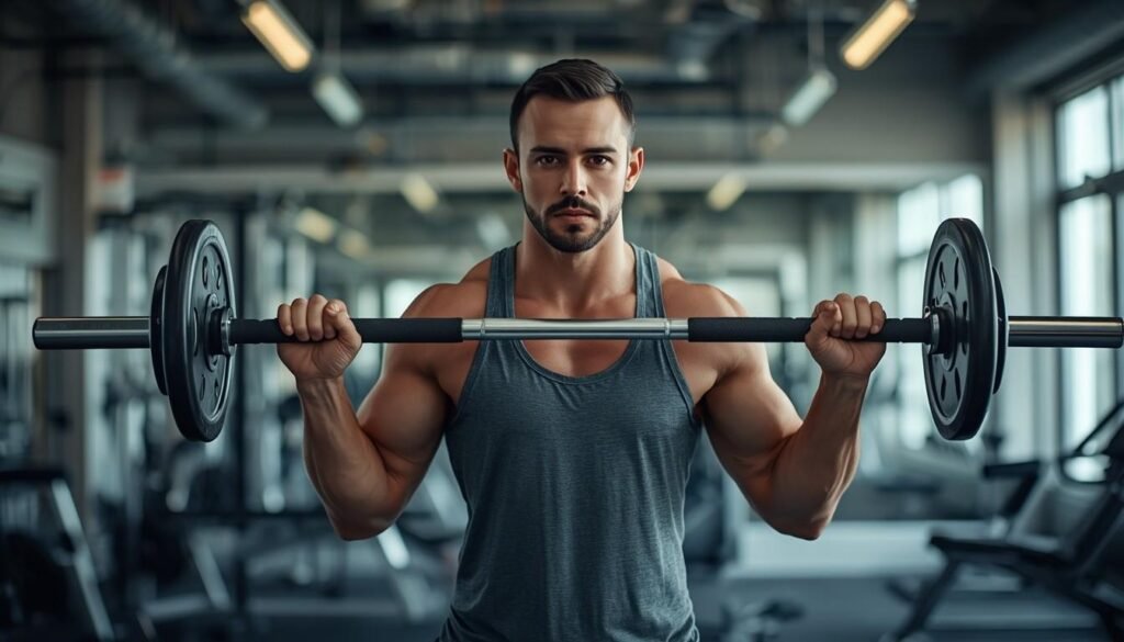 person performing resistance training with weights representing connection between muscle mass and resting metabolic rate improvement: How to boost metabolism naturally 2026